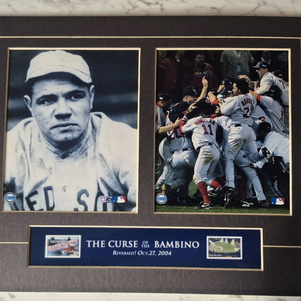 "The Curse Of The Bambino Reversed" Matted Photo